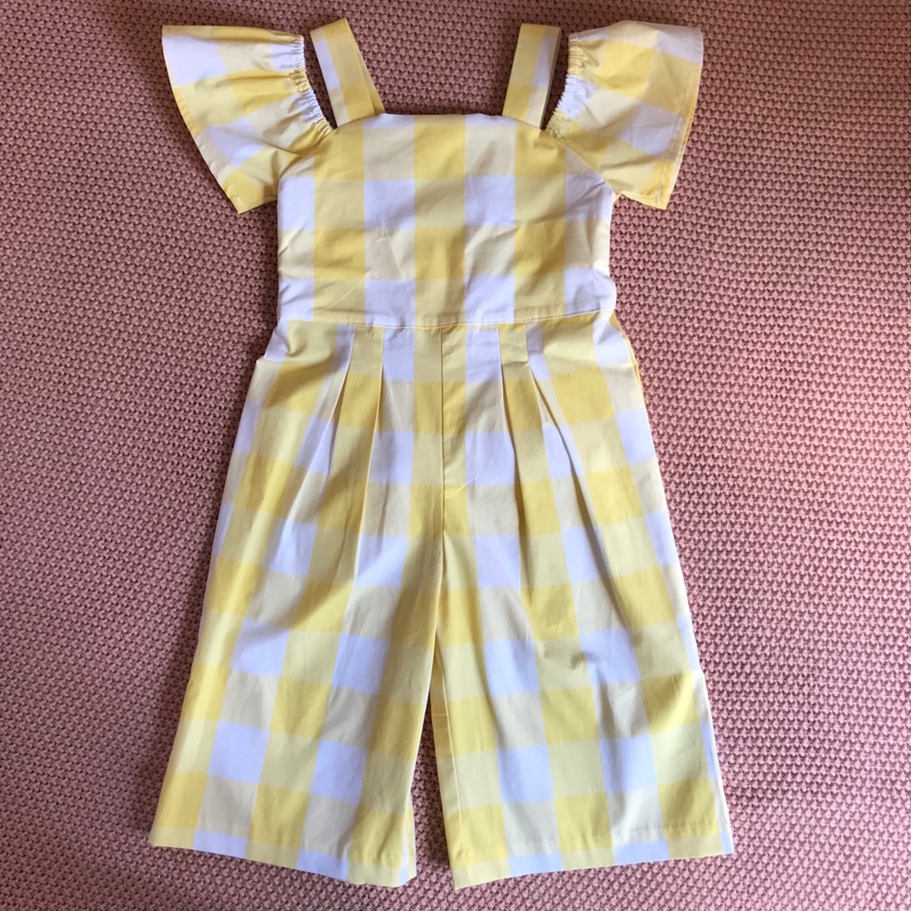 NWOT Janie and Jack yellow jumpsuit 2t